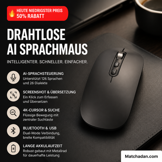 Kabellose KI-Sprachmaus