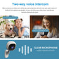 WLAN HD Sicherheitskamera Innen – 360° schwenkbar, Nachtsicht, Bewegungserkennung, Zwei-Wege-Audio, 64GB, für Zuhause & Büro