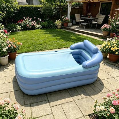 🛀✨ 50% RABATT! Aufblasbare Badewanne für Erwachsene – Portable Wellnessoase für Garten, Balkon oder Wohnung 💧