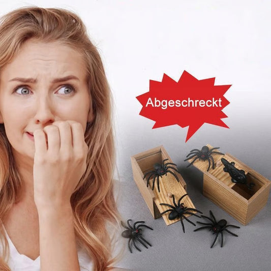 Super lustige, verrückte Scherz-Geschenkbox mit Spinne 🎁 Besondere Geschenke für Freunde & Familie!