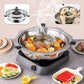 Rotierender Hebe-Drainagekorb aus Edelstahl für Hot Pot