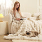 ❄️Winter Sale – 50% off!🛏️Thick plush blanket with rabbit motif and milk velour cover🫧Snuggle up in ultimate comfort