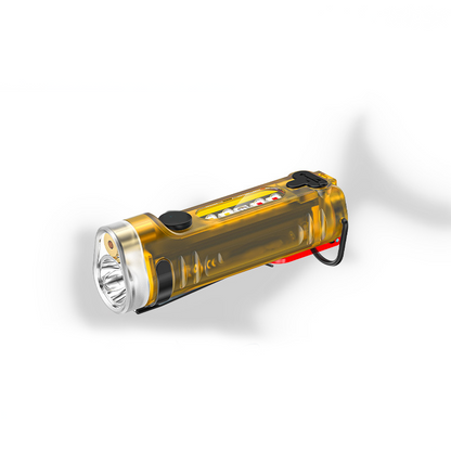 Mini Schlüsselanhänger Taschenlampe USB aufladbar – 11 Funktionen, Magnet, Laser, UV-Licht, wetterfest