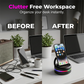 2-in-1 Bluetooth-Lautsprecher mit Handyhalterung & RGB-Beleuchtung – Tragbar, Freisprechfunktion, Surround-Sound