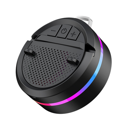2-in-1 Bluetooth-Lautsprecher mit Handyhalterung & RGB-Beleuchtung – Tragbar, Freisprechfunktion, Surround-Sound