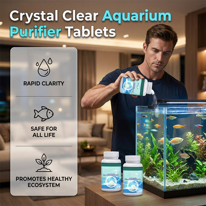 Aquarium Reinigungstabletten Brausetabletten – Klärt trübes Wasser, beseitigt Gerüche, sicher für Fische & Pflanzen