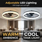 💨💡 49% RABATT! Moderner leiser Deckenventilator mit LED-Beleuchtung – 3 Geschwindigkeiten, Fernbedienung & energieeffizient – Perfekt für Schlaf- & Wohnzimmer ✨