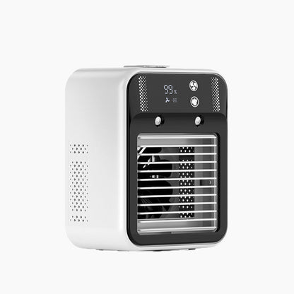 Tragbare Mini Klimaanlage mit Nebel-Luftbefeuchter – leise für Büro, Camping & Zuhause