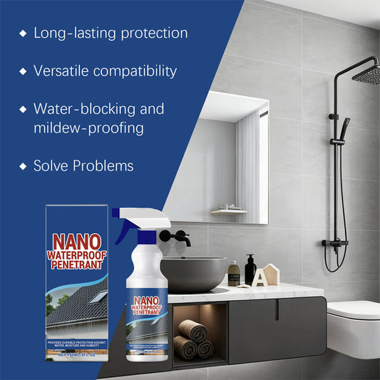Abdichtungsspray Dach & Wand wasserdicht – Nano-Formel, Schimmelschutz, für Beton, Fliesen & Dachziegel