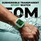 Wasserdichte transparente Digitaluhr