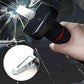 3-in-1 Auto Notfall Sicherheitsgriff – Fensterbrecher, Gurtschneider & LED-Taschenlampe, Aluminium, rutschfest, Basis- & Taschenlampenversion