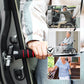 3-in-1 Auto Notfall Sicherheitsgriff – Fensterbrecher, Gurtschneider & LED-Taschenlampe, Aluminium, rutschfest, Basis- & Taschenlampenversion