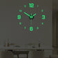 3D Acryl Wanduhr DIY – lautlos, leuchtend, selbstklebend, für Wohnzimmer & Schlafzimmer