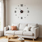 3D Acryl Wanduhr DIY – lautlos, leuchtend, selbstklebend, für Wohnzimmer & Schlafzimmer