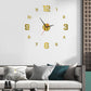 3D Acryl Wanduhr DIY – lautlos, leuchtend, selbstklebend, für Wohnzimmer & Schlafzimmer