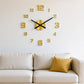 3D Acryl Wanduhr DIY – lautlos, leuchtend, selbstklebend, für Wohnzimmer & Schlafzimmer