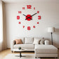 3D Acryl Wanduhr DIY – lautlos, leuchtend, selbstklebend, für Wohnzimmer & Schlafzimmer