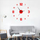 3D Acryl Wanduhr DIY – lautlos, leuchtend, selbstklebend, für Wohnzimmer & Schlafzimmer